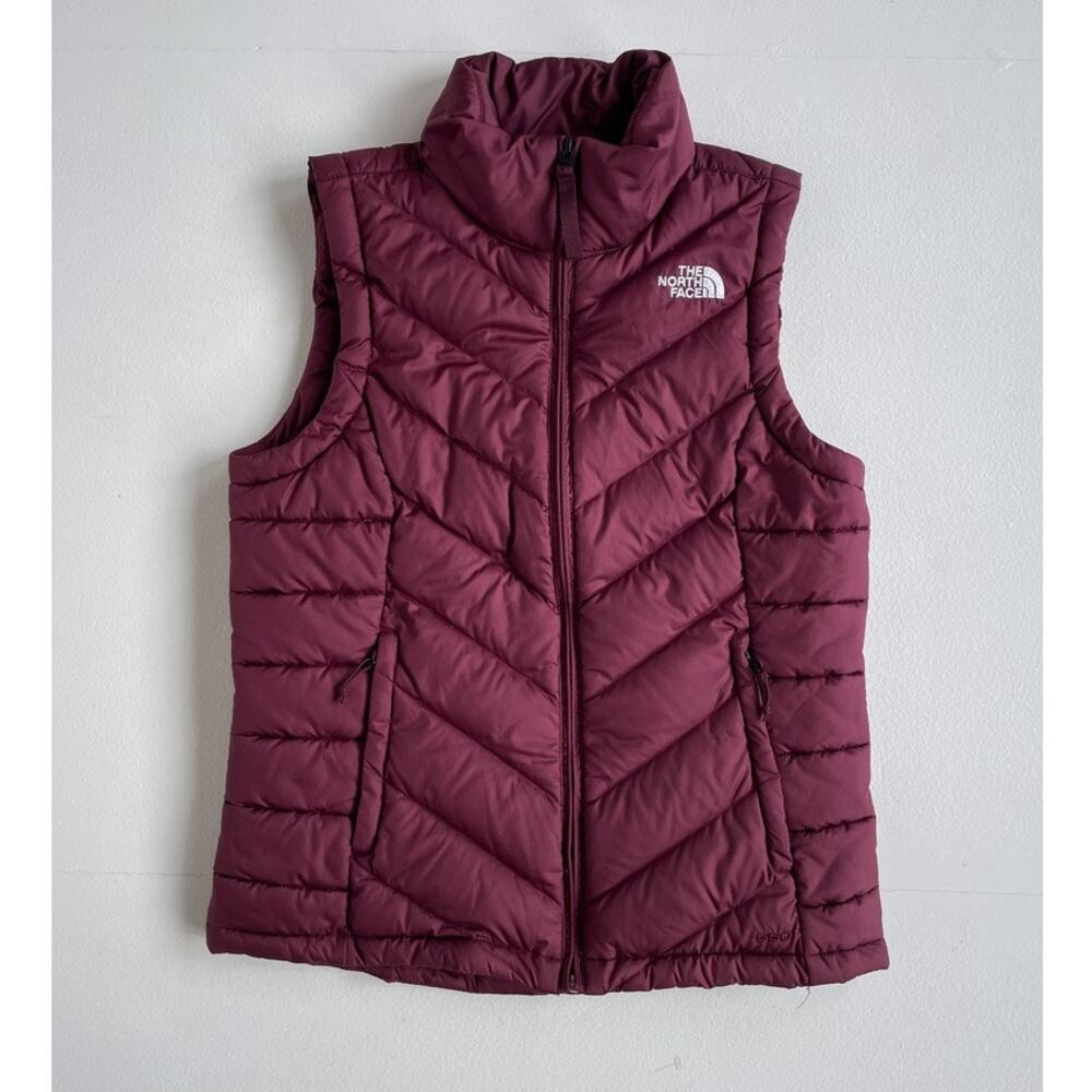 The North Face Maroon Quilted Down 550 Puffer Vest / Womens SP / Hiking Outdoor